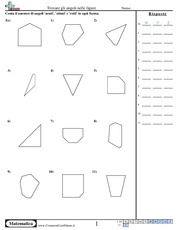 News & Updates - Determina gli Angoli nelle figure worksheet